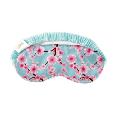Masque de sommeil en satin - Imprimé fleurs de cerisier