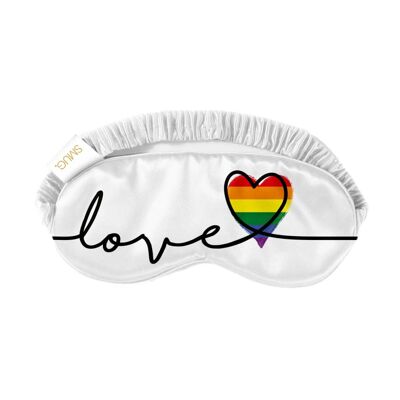 Satin-Schlafmaske - Pride Love Print