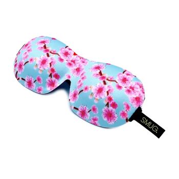 Ensemble de masque de sommeil profilé et de sacs d'accessoires - Fleur de cerisier 1