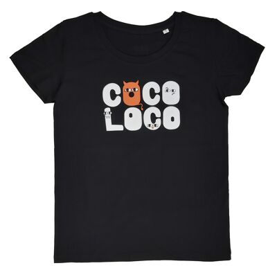 WOMEN'S SHORT SLEEVE T-SHIRT IN ORGANIC COTTON COCOLOCO