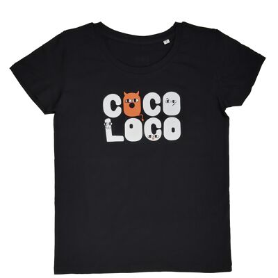 Camiseta mujer manga corta algodón organico cocoloco