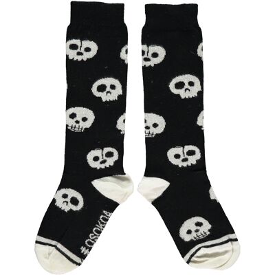 Calcetin alto calaveras skull