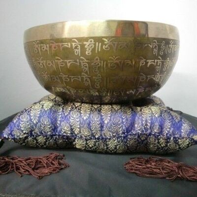 Cuscino per campane tibetane-Blu_1
