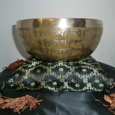 Singing Bowl Cushion-Black_1