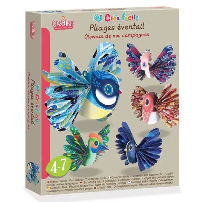 DISPONIBILE APRILE / Ventagli pieghevoli “Uccelli delle nostre campagne”