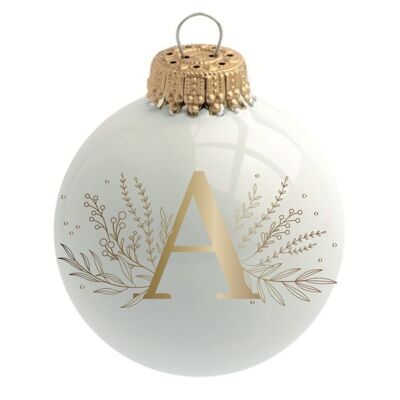 Christmas bauble Alphabet Letter A - Sophie Rivière