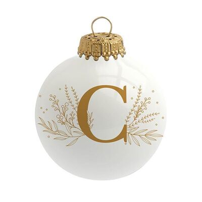 Christmas bauble Alphabet Letter C - Sophie Rivière