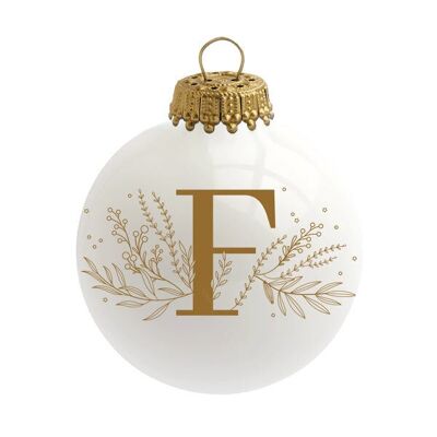 Bola de Navidad Alfabeto Letra F - Sophie Rivière