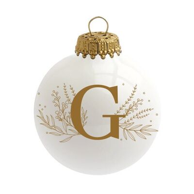 Bola de Navidad Alfabeto Letra G - Sophie Rivière