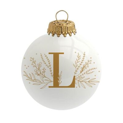 Christmas bauble Alphabet Letter L - Sophie Rivière