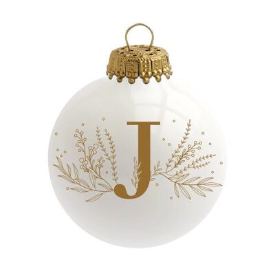 Bola de Navidad Alfabeto Letra J - Sophie Rivière