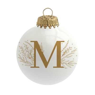 Bola de Navidad Alfabeto Letra M - Sophie Rivière