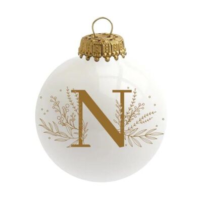 Bola de Navidad Alfabeto Letra N - Sophie Rivière