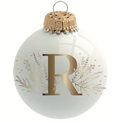 Christmas bauble Alphabet Letter R - Sophie Rivière