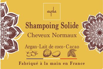 Shampoing solide cheveux normaux argan et lait de coco – 100g 4