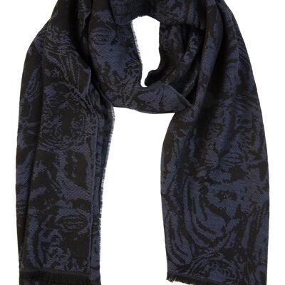 Tiger print wool scarf