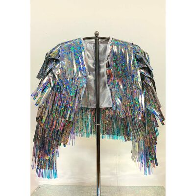 SAMPLE Disco Dreams and Prismatic Tinsel Jacket Size 12