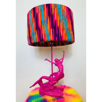 Pink Mermaid Multicolour Lampshade and Disco Bulb