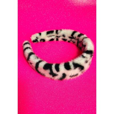 Leopard Print Faux Fur Fluffy Headband
