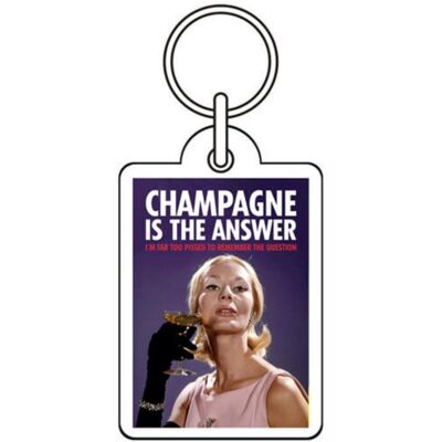 Champagne is The Answer Keyring