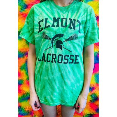 Vintage Tie Dye T-Shirt Medium Green Elmont