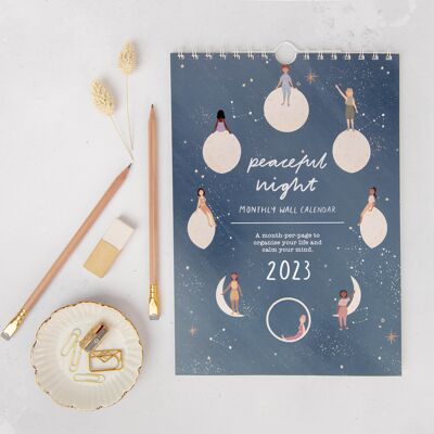 Mond und Sterne Celestial 2023 A4 Kalender