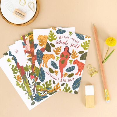 10 Empowering Wild Women Note Cards With Envelopes
