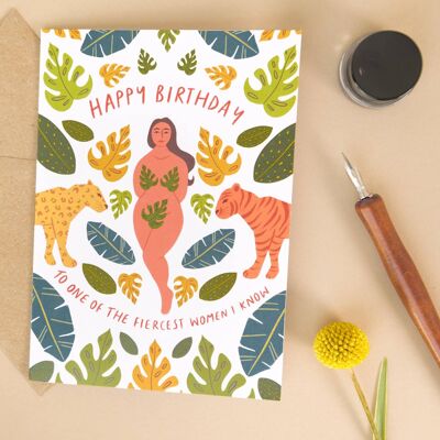 Fierce Strong Women 'Happy Birthday' Card