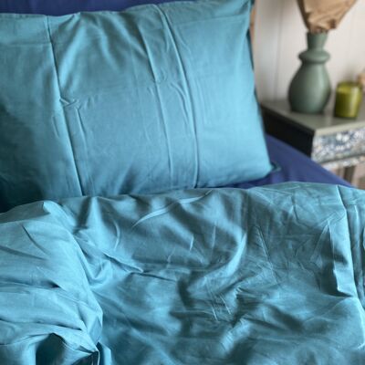 Duvet Cover 140x200 "Abysse" in 100% Organic Cotton Percale