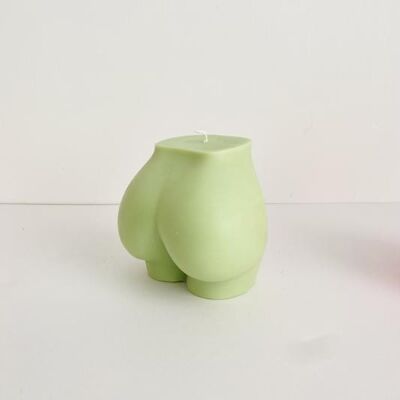 Peachy Cheeks Bum Candle - Tea Green