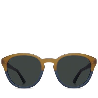 Sunglasses, skaulo - natural leather + unpolished silver