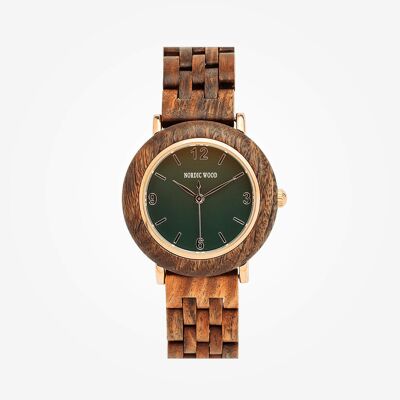 Montre en Bois Femme - Classic Green