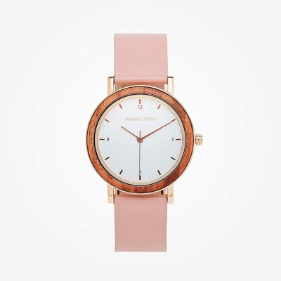 Montre en Bois Femme - Pure Pink