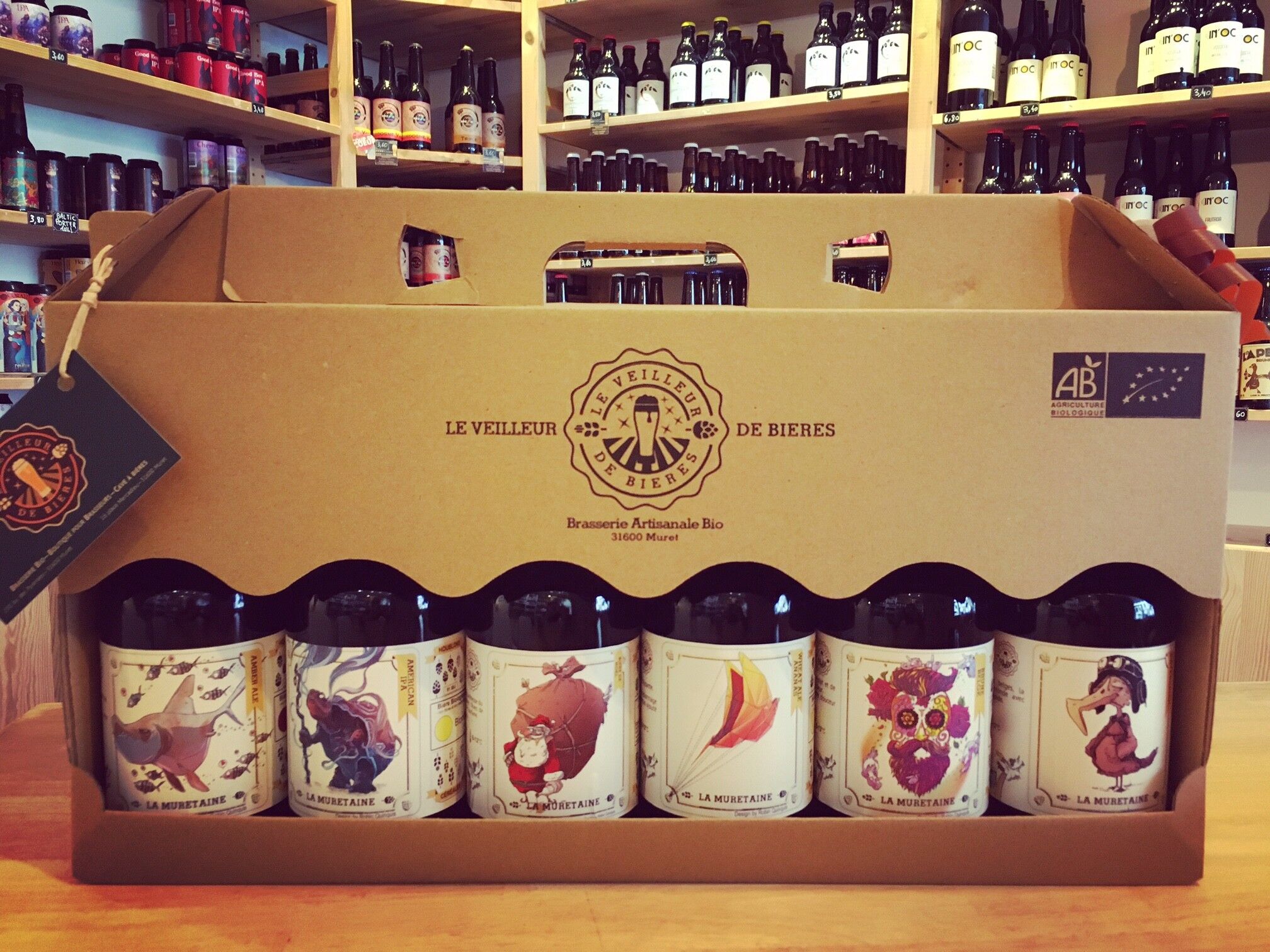 Le Veilleur de Bières bio - Gift box 6x33cl