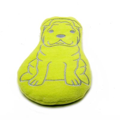 Doudou Hot Water Bottle Dog Green