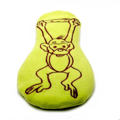 Monkey Hot Water Bottle Green