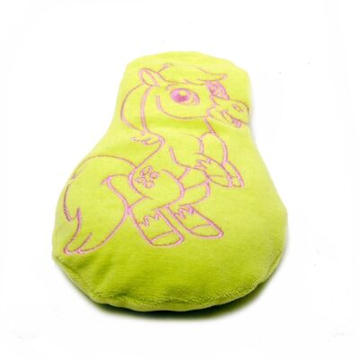 Doudou Hot Water Bottle Unicorn Green