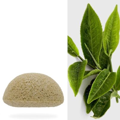 Konjac Sponge Té verde