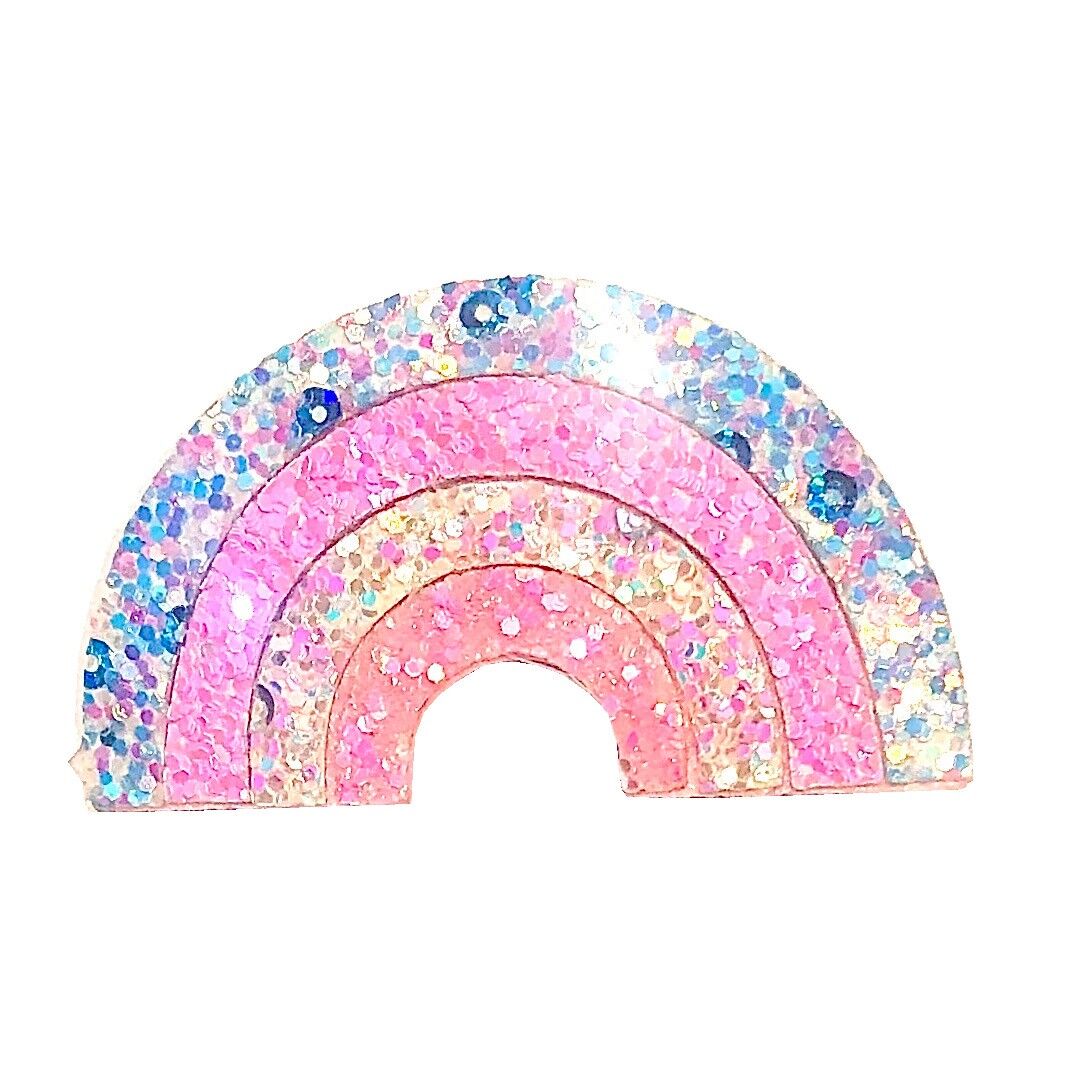 Pastellfarbene Regenbogen-Clips