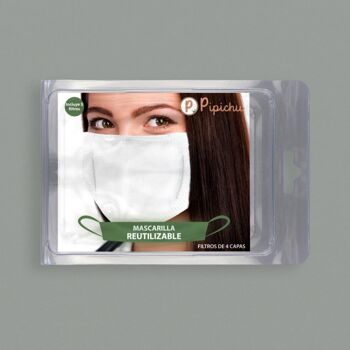 Masque réutilisable approuvé pour les enfants avec 5 filtres réutilisables 3