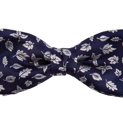 Small-leaf silk bow tie