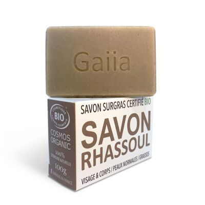 RHASSOUL SOAP, FRAGRANCE FREE, NATURAL, CERTIFIED ORGANIC
