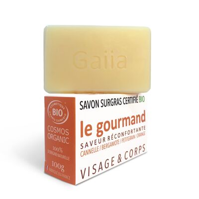 LE GOURMAND SOAP, COMFORTANT FLAVOR, SURFAT, NATURAL, CERTIFIED ORGANIC