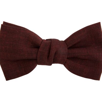 Plain wool bow tie