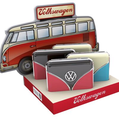 VOLKSWAGEN BUS VW T1 Combi Teneux de cigarettes en boîte cadeau, set de 8 pièces en 3 coleur en display