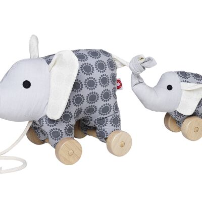 Rolling toy "Noma" the gray elephant