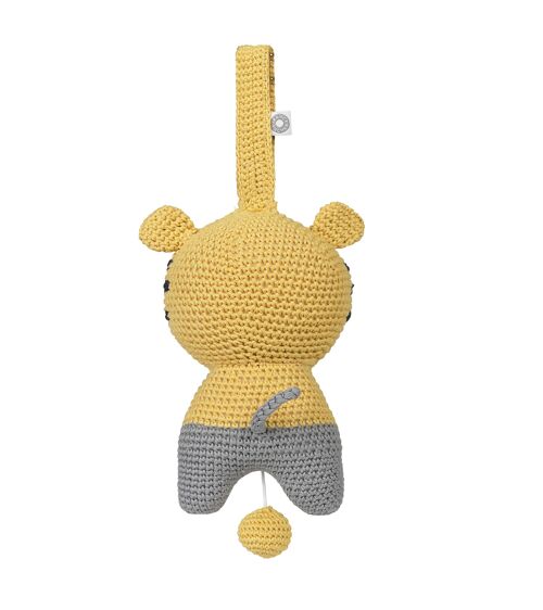 Peluche musicale Hella tigre jaune