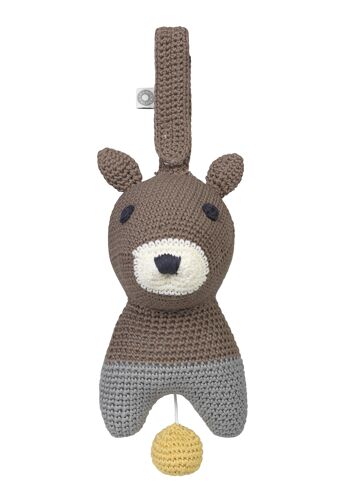 Peluche musicale Hella écureuil marron 2