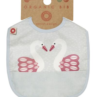 Pink swan bib