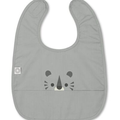 Gray tiger bib